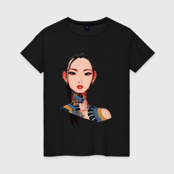 Женская футболка хлопок Китаянка-модница