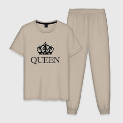 Мужская пижама хлопок Queen парные Королева
