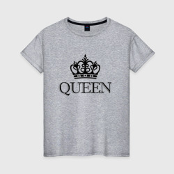 Женская футболка хлопок QUEEN | ПАРНЫЕ | Королева