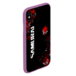 Чехол для iPhone XS Max матовый Киберпанк 2077 samurai Cyberpunk - фото 2