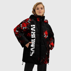 Женская зимняя куртка Oversize Киберпанк 2077 samurai Cyberpunk - фото 2