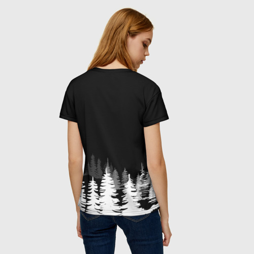 Женская футболка 3D Волков бояться - в лес не ходить, цвет 3D печать - фото 4