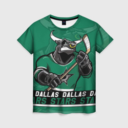 Женская футболка 3D Dallas Stars, Даллас Старз