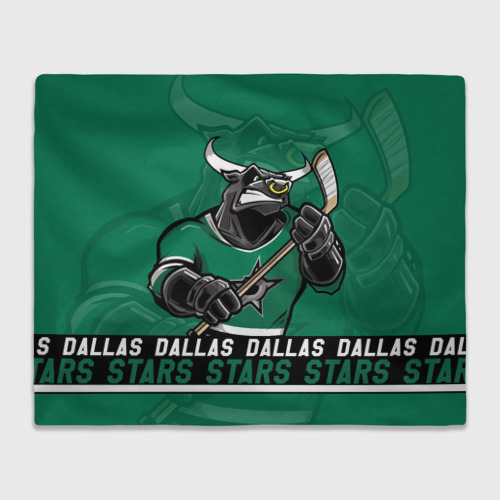 Плед с принтом Dallas Stars, Даллас Старз, вид спереди №1