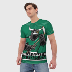 Мужская футболка 3D Dallas Stars, Даллас Старз - фото 2