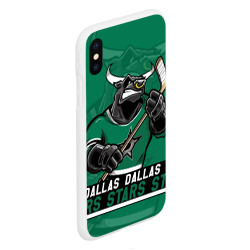 Чехол для iPhone XS Max матовый Dallas Stars, Даллас Старз - фото 2