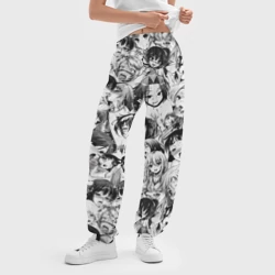 Женские джоггеры оверсайз 3D Ахегао - ahegao - фото 2