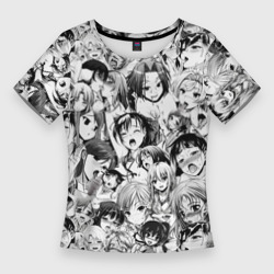 Женская футболка 3D Slim Ахегао - ahegao