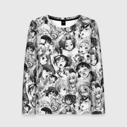 Женский лонгслив 3D Ахегао - ahegao