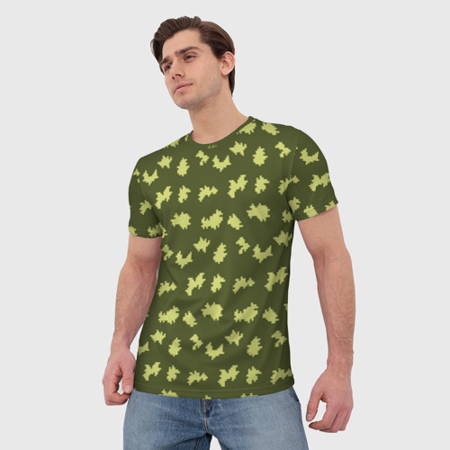 Мужская футболка 3D Пограничник камуфляж, цвет 3D печать - фото 3