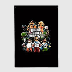 Постер Mario x GTA