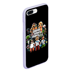 Чехол для iPhone 7Plus/8 Plus матовый Mario x GTA - фото 2