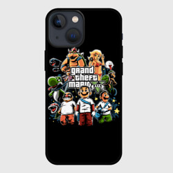 Чехол для iPhone 13 mini Mario x GTA