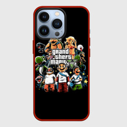 Чехол для iPhone 13 Pro Mario x GTA