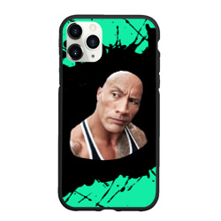 Чехол для iPhone 11 Pro Max матовый Bubble kvass - Скала Дуэйн