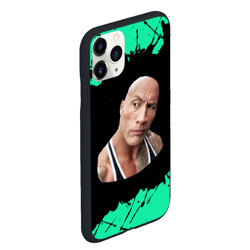 Чехол для iPhone 11 Pro Max матовый Bubble kvass - Скала Дуэйн - фото 2