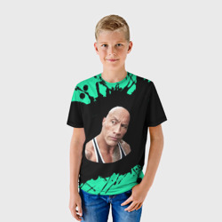 Детская футболка 3D Bubble kvass - Скала Дуэйн - фото 2