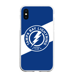 Чехол для iPhone XS Max матовый Тампа-Бэй Лайтнинг , Tampa Bay Lightning