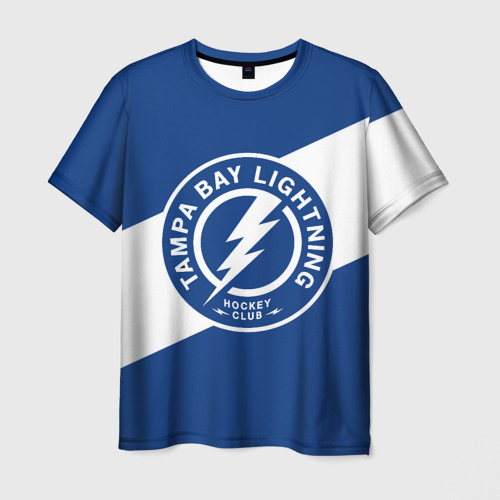 Мужская футболка с принтом Тампа-Бэй Лайтнинг , Tampa Bay Lightning, вид спереди №1