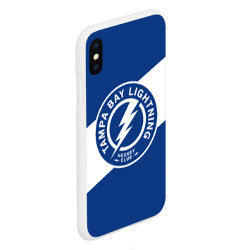 Чехол для iPhone XS Max матовый Тампа-Бэй Лайтнинг , Tampa Bay Lightning - фото 2