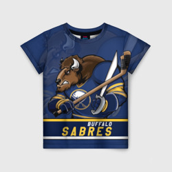 Детская футболка 3D Баффало Сейберз, Buffalo Sabres