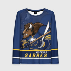 Женский лонгслив 3D Баффало Сейберз, Buffalo Sabres