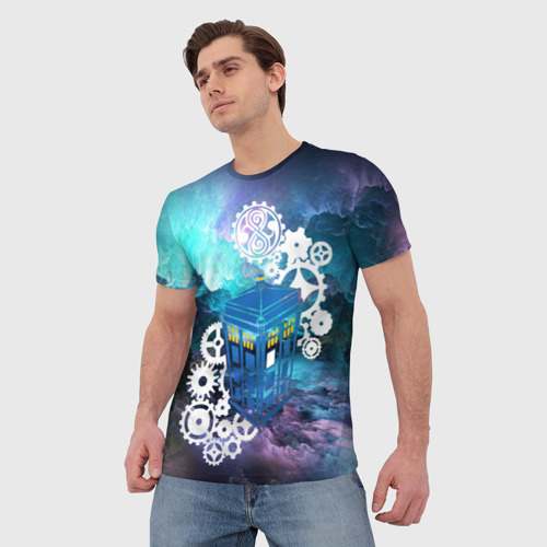 Мужская футболка 3D Доктор Кто Машина Таргис, цвет 3D печать - фото 3