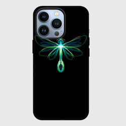 Чехол для iPhone 13 Pro Неоновая стрекоза