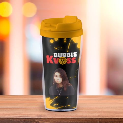 Термокружка-непроливайка Bubble kvass - Дора Брызги, цвет желтый - фото 3