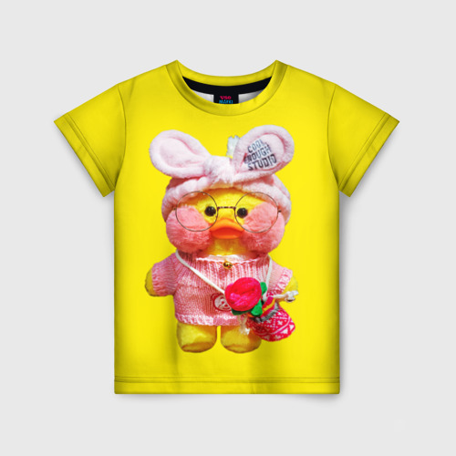 Детская футболка с принтом Утя уточка Лалафанфан, вид спереди №1