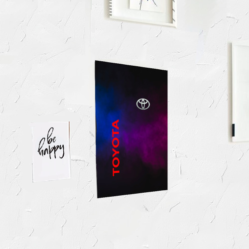Постер Toyota - неоновый дым - фото 3