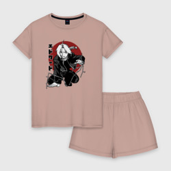 Женская пижама с шортиками хлопок Алхимик Эдвард
