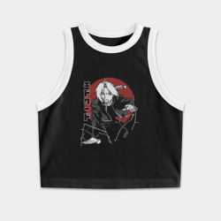 Женская укороченная майка-топ хлопок Алхимик Эдвард