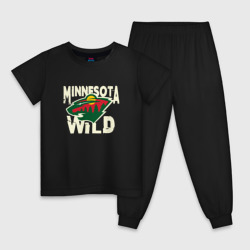 Детская пижама хлопок Миннесота Уайлд, Minnesota Wild