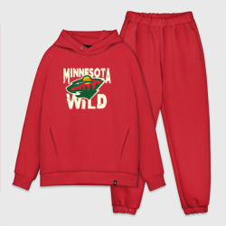 Мужской костюм oversize хлопок Миннесота Уайлд, Minnesota Wild