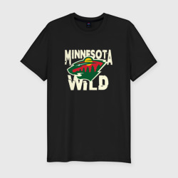 Мужская футболка хлопок Slim Миннесота Уайлд, Minnesota Wild