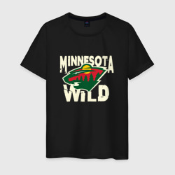 Мужская футболка хлопок Миннесота Уайлд, Minnesota Wild