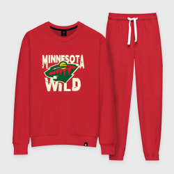 Женский костюм хлопок Миннесота Уайлд, Minnesota Wild