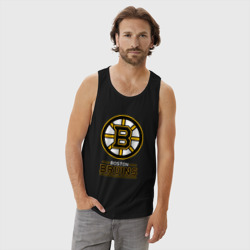 Мужская майка хлопок Boston Bruins , Бостон Брюинз - фото 2