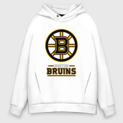 Мужское худи Oversize хлопок Boston Bruins , Бостон Брюинз