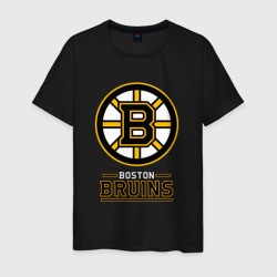 Boston Bruins , Бостон Брюинз – Мужская футболка хлопок с принтом купить со скидкой в -20%