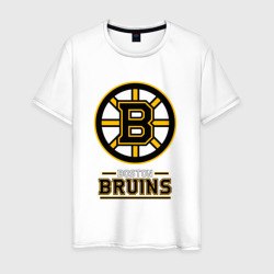 Мужская футболка хлопок Boston Bruins , Бостон Брюинз
