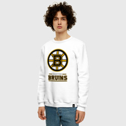 Мужской свитшот хлопок Boston Bruins , Бостон Брюинз - фото 2