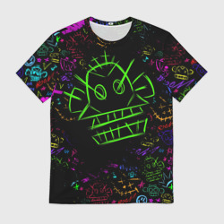 Мужская футболка 3D League Of Legends: Arcane неон