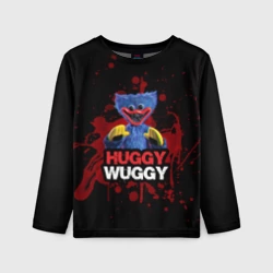 Детский лонгслив 3D 3D Хаги Ваги Huggy Wuggy Poppy Playtime