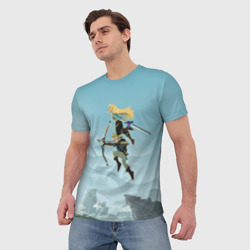 Мужская футболка 3D Зельда и Линк - фото 2