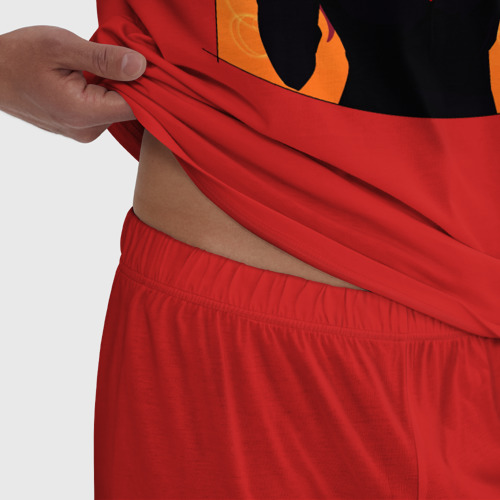 Мужская пижама хлопок Чика Фудзивара из госпожи кагуи, цвет красный - фото 6