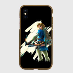 Чехол для iPhone XS Max матовый Линк с луком