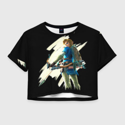 Женская футболка Crop-top 3D Линк с луком
