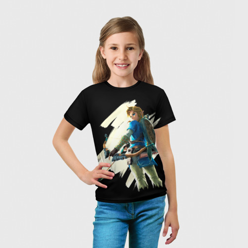 Детская футболка 3D Линк с луком, цвет 3D печать - фото 5